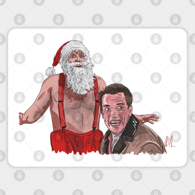 Jingle All the Way: Big Santa Magnet by 51Deesigns